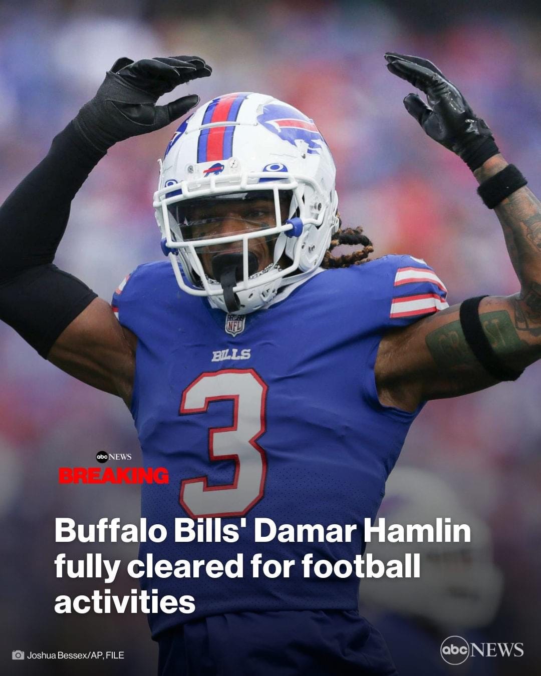 Buffalo Bills' Damar Hamlin fully cleared for football activities - ABC News