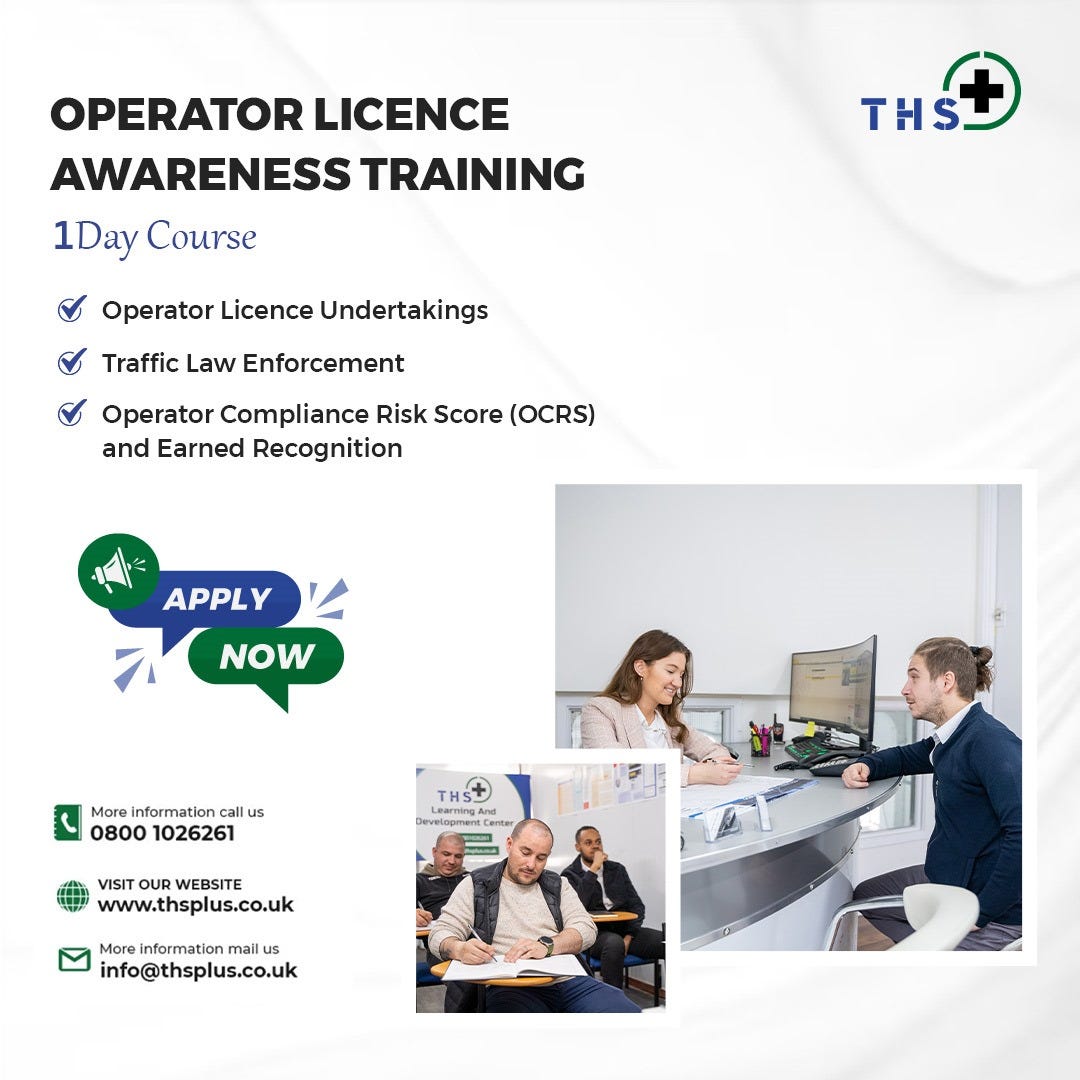 Operator Licence Awareness Training Center in the United Kingdom by