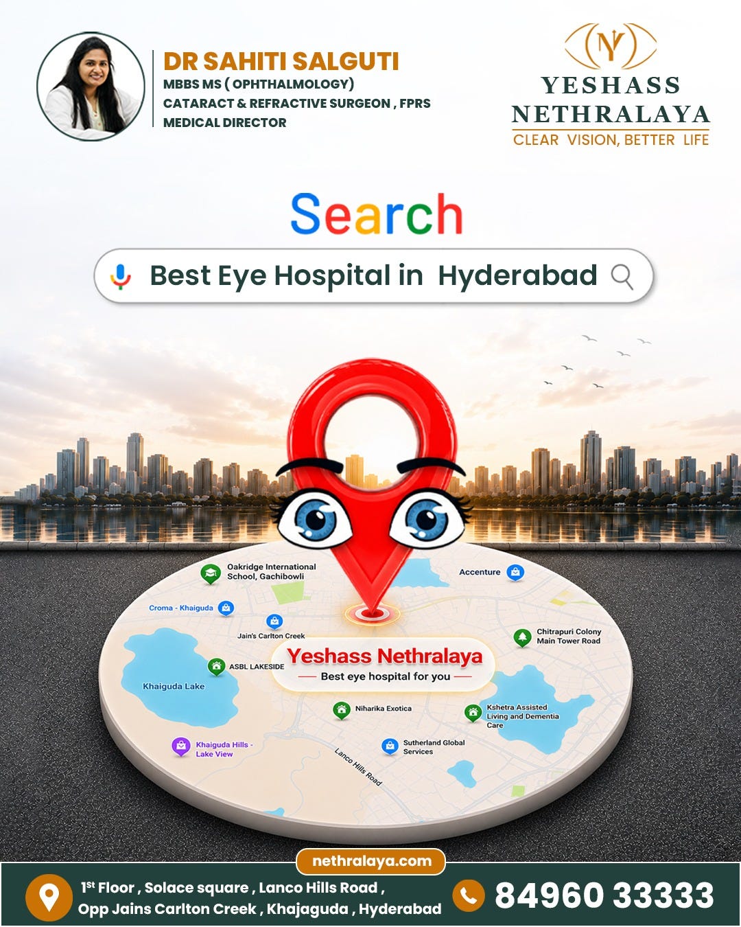 Searching for the best eye hospital in Hyderabad? 👀✨