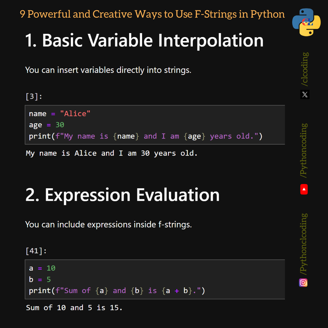 9 Powerful and Creative Ways to Use F-Strings in Python | by Python ...