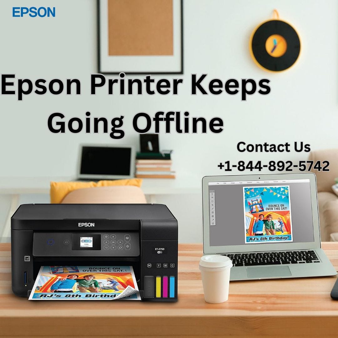 Epson Printer Keeps Going Offline +18448925742 Epson Printer