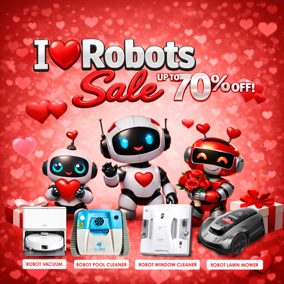 Valentine’s Pool Care Sale — Robotic Pool Cleaner Up to 70% Off