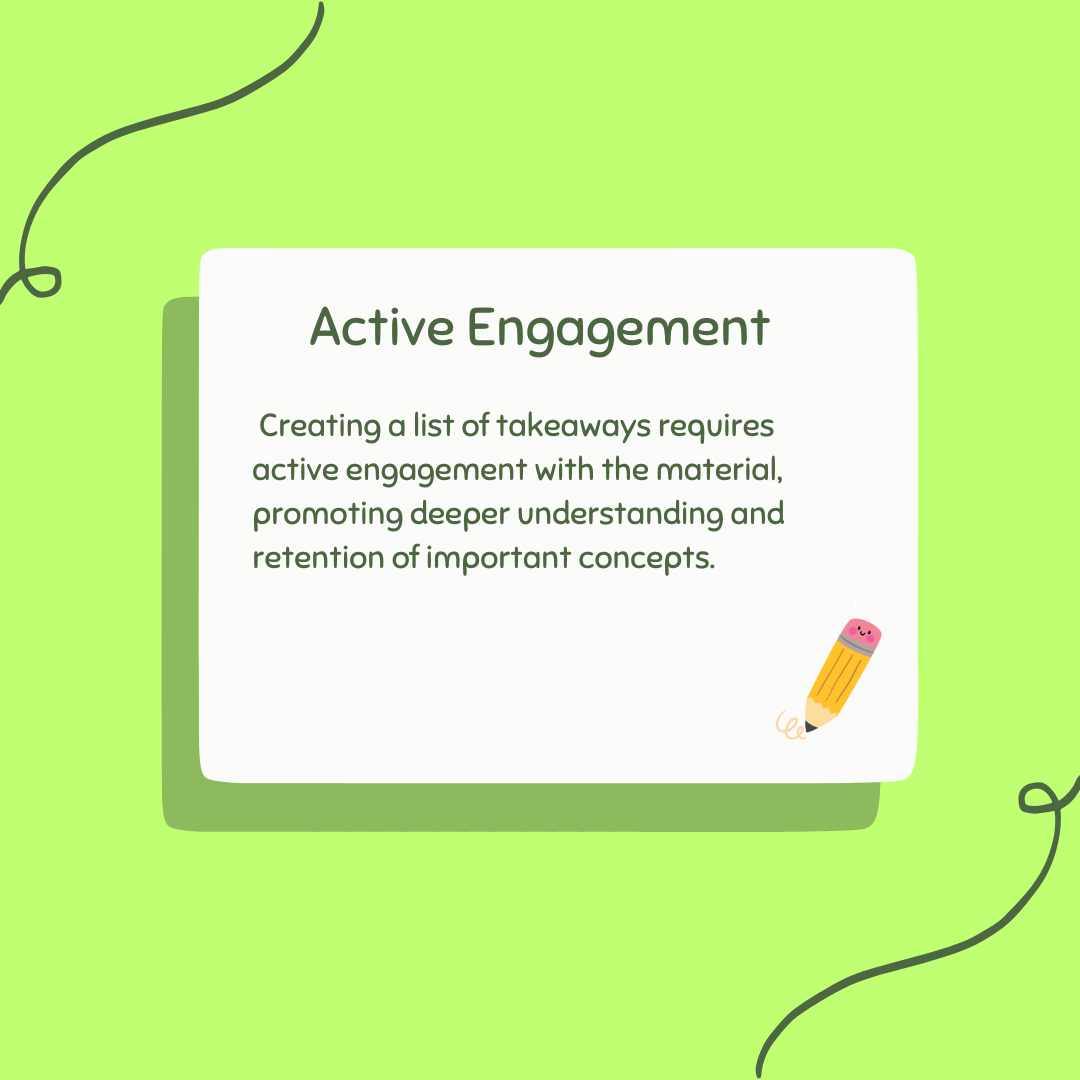 Create a Takeaways List to Improve Reading Comprehension | by Miss K ...