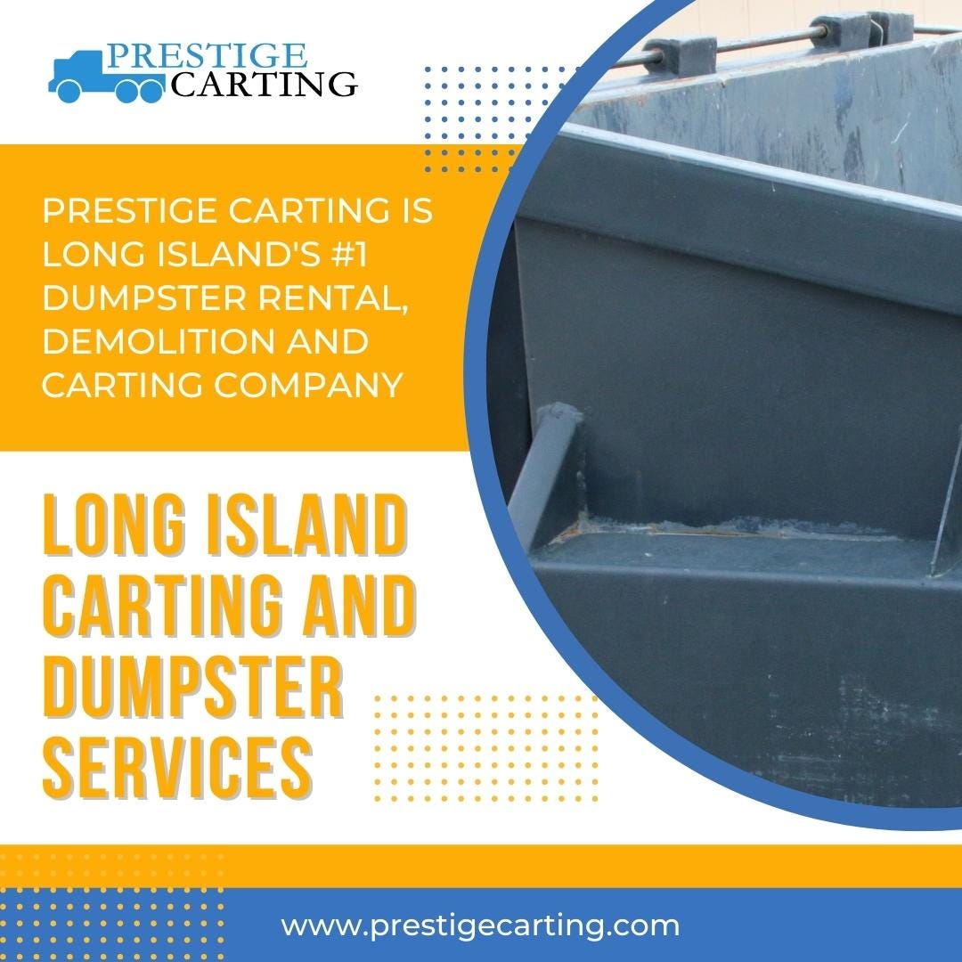 Construction Dumpster — Northport, NY by Prestige Carting Medium