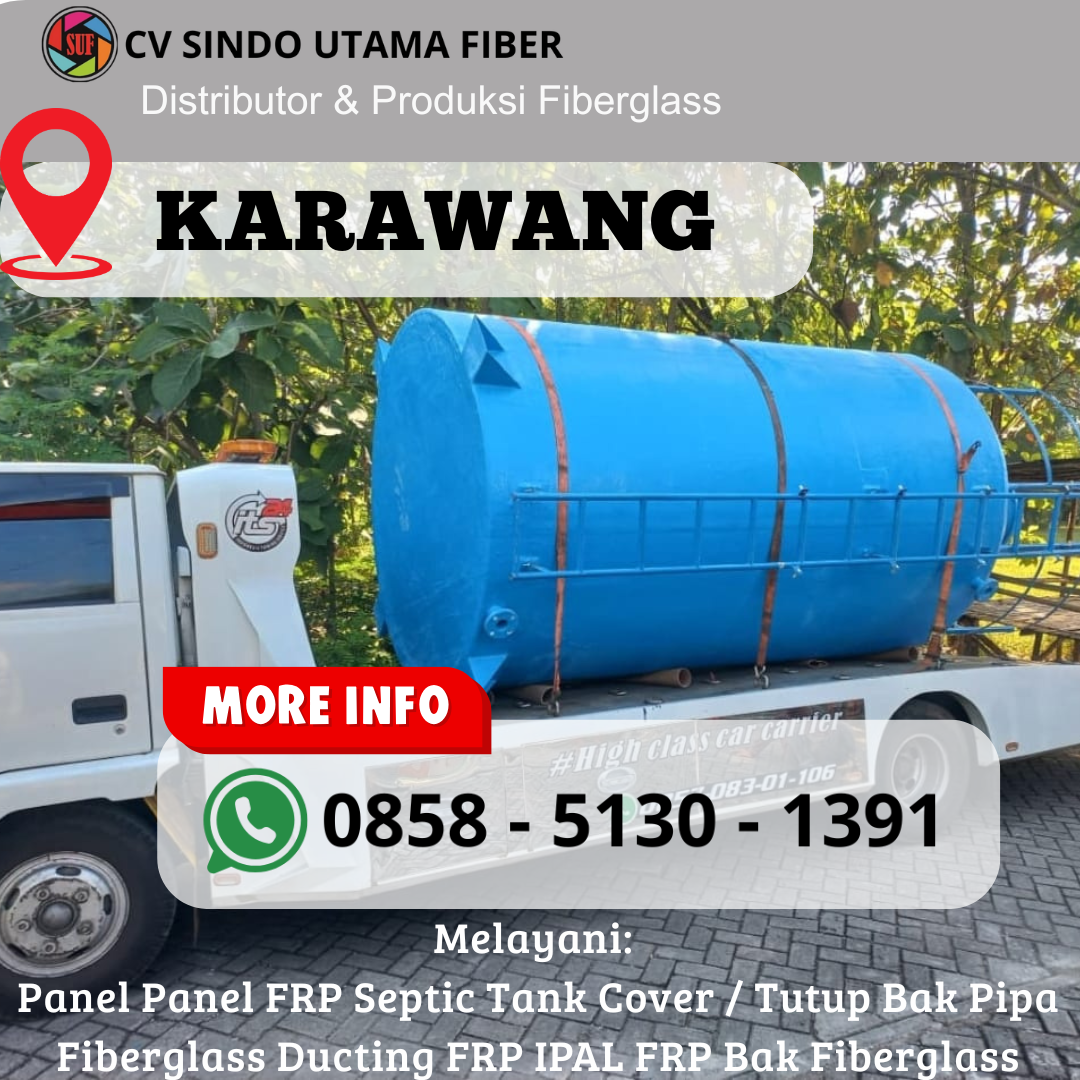 HP/WA 085851301391 — Spesifikasi Lengkap Tangki Fiber Standar Industri di Karawang