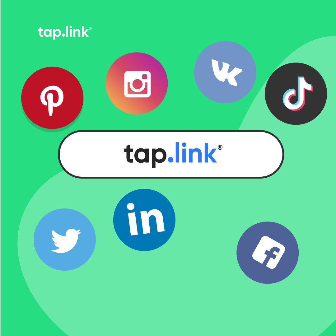 tap.link — создайте микролендниг и мультиссылку для соцсетей всего за 5