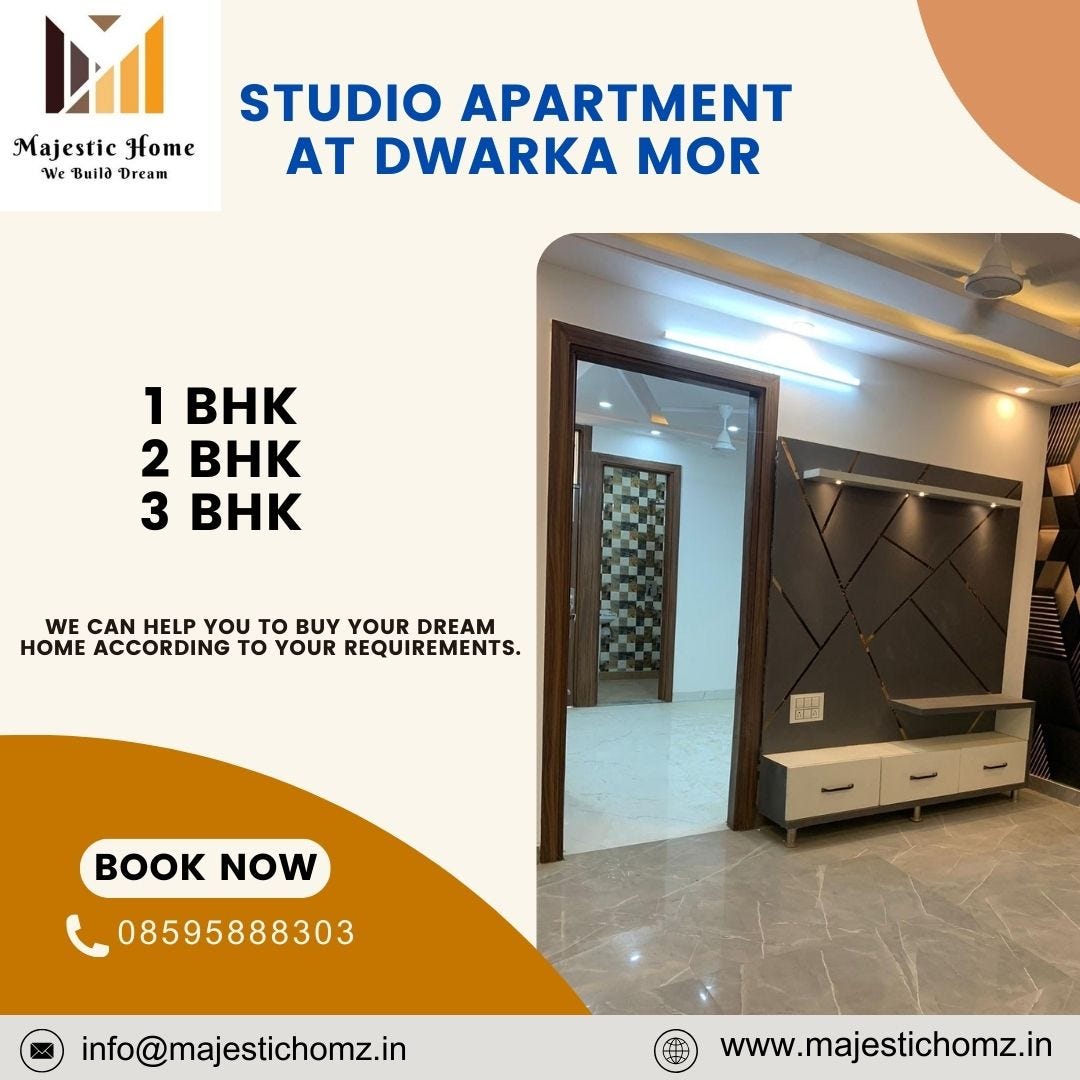 The Best Studio Apartments in Dwarka Mor Majestic homz Medium
