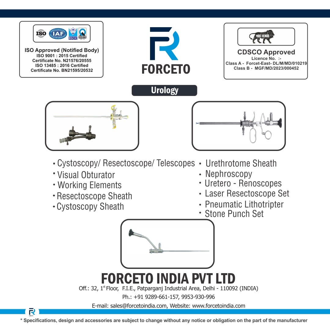 Endo Urology Instruments Forceto India Medium