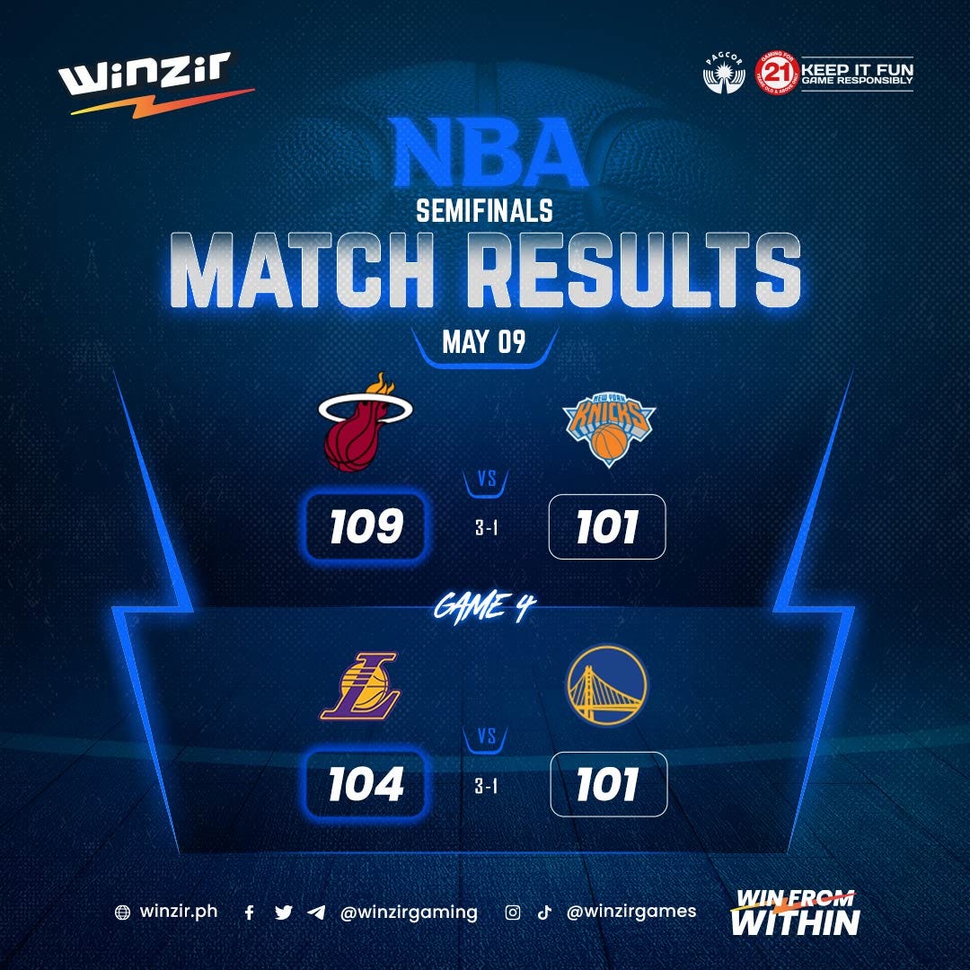 NBA Match Results May 9, 2023 - WinZir Official