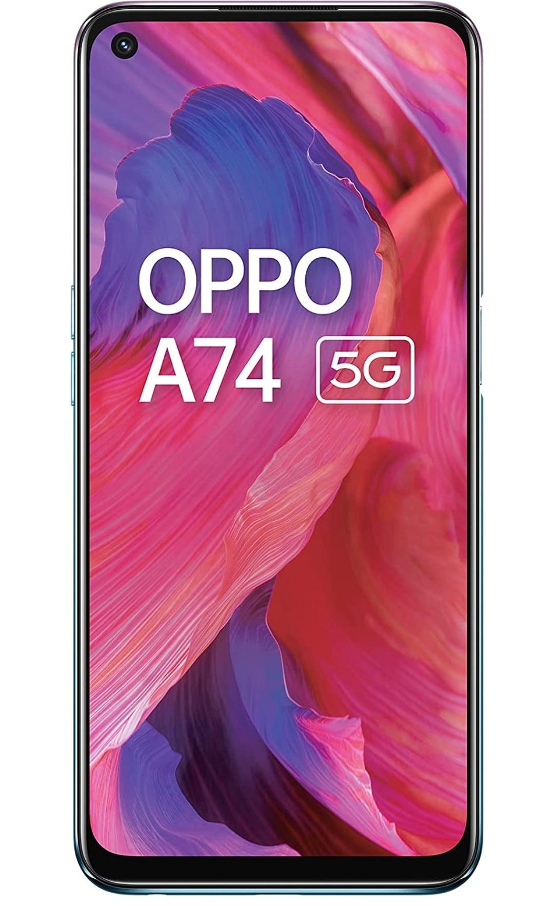 OPPO A74 5G (Fluid Black,6GB RAM,128GB Storage) - 5G Android Smartphone, 5000 mAh Battery, 18W Fast Charge