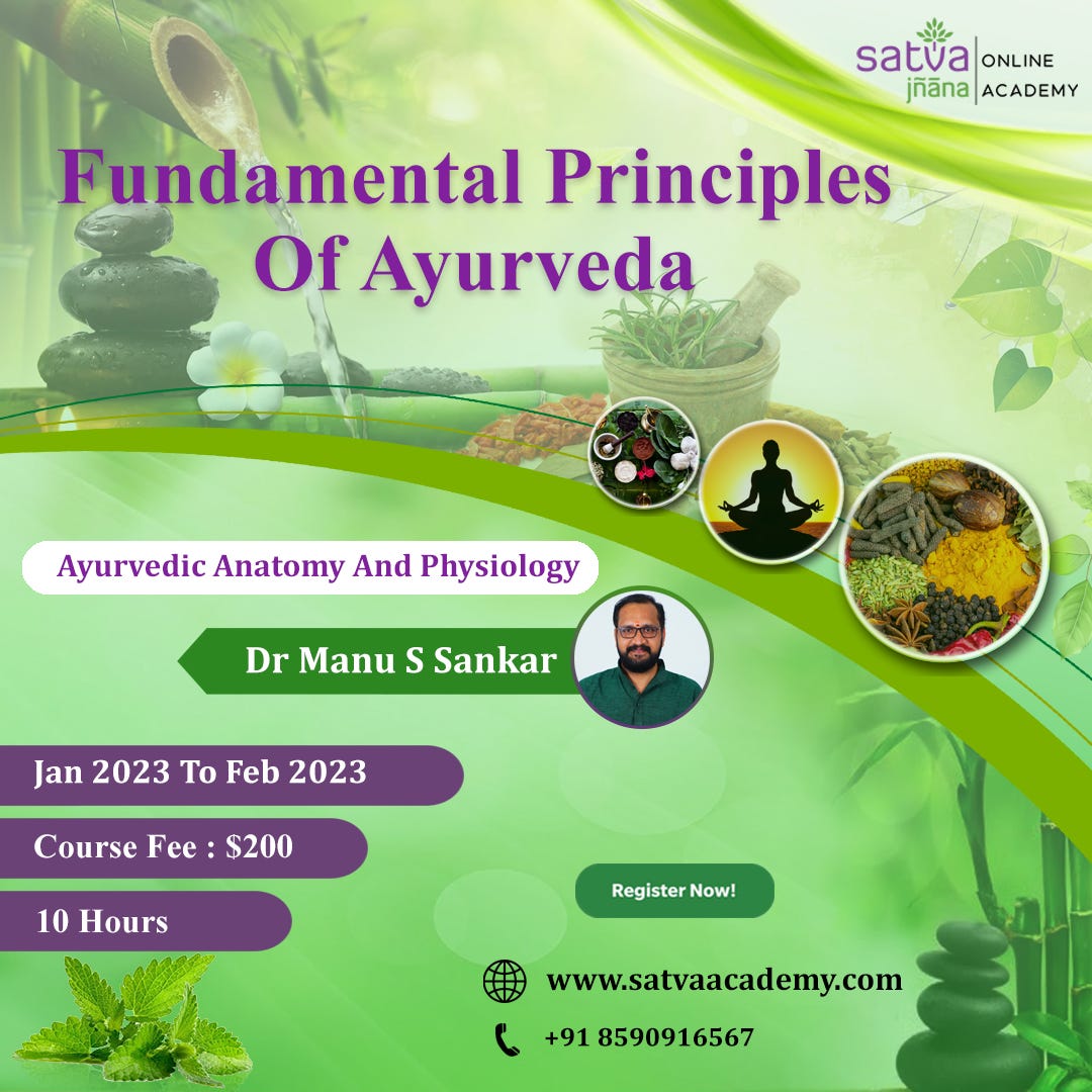 Fundamental Principles Of Ayurveda - Satva Online Academy - Medium
