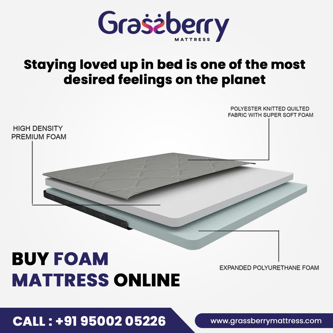 How does a foam mattress make the best for you? by grassberrymattress