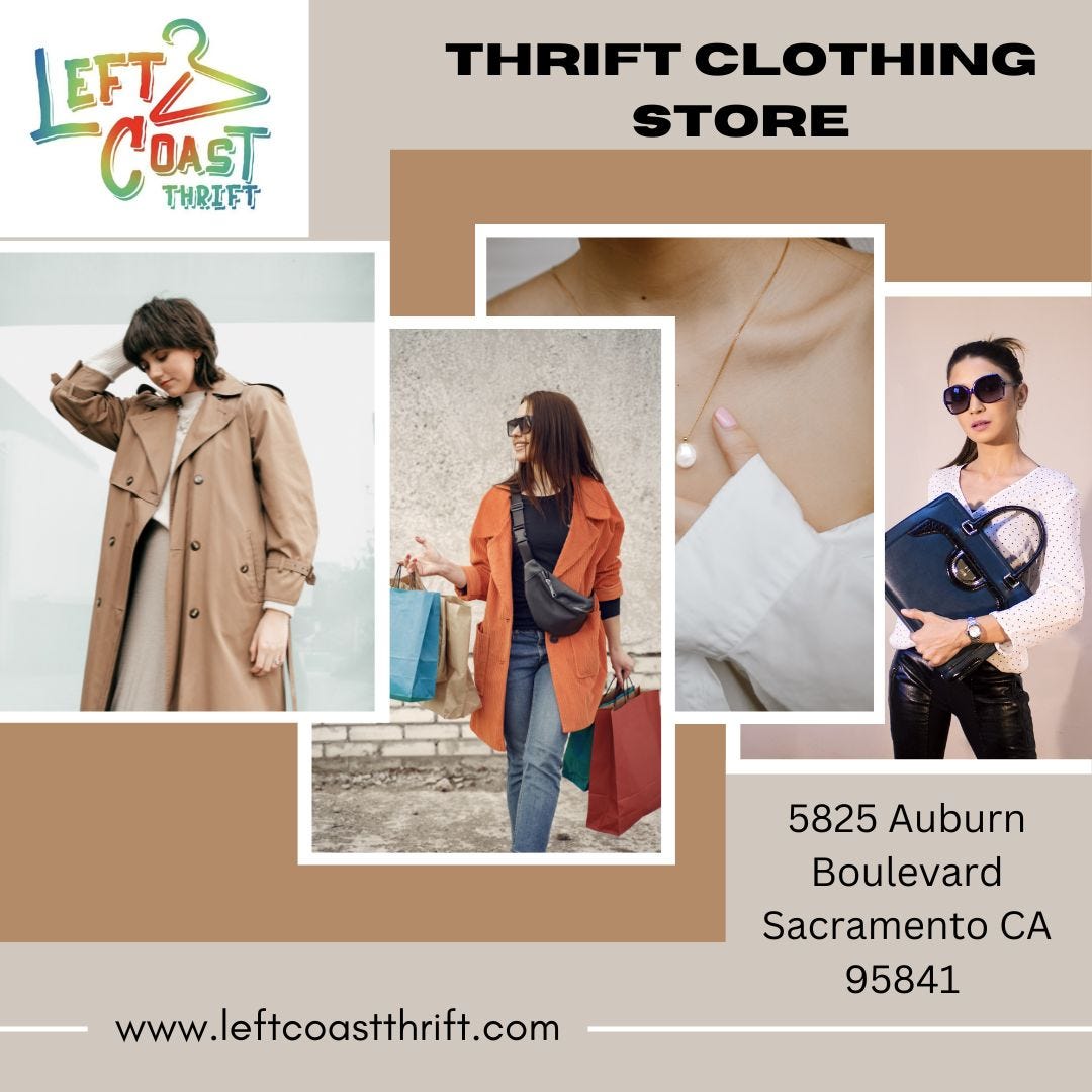 Best Thrift Used clothing store in Sacramento and north Highlands