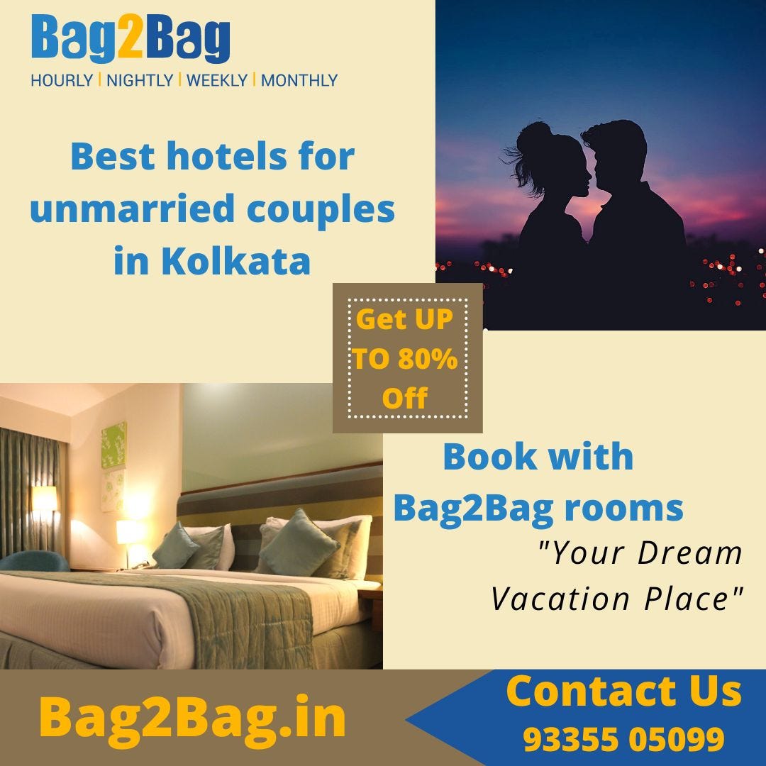 Hotels for Unmarried Couples in Kolkata by Bag2Bag Rooms Medium