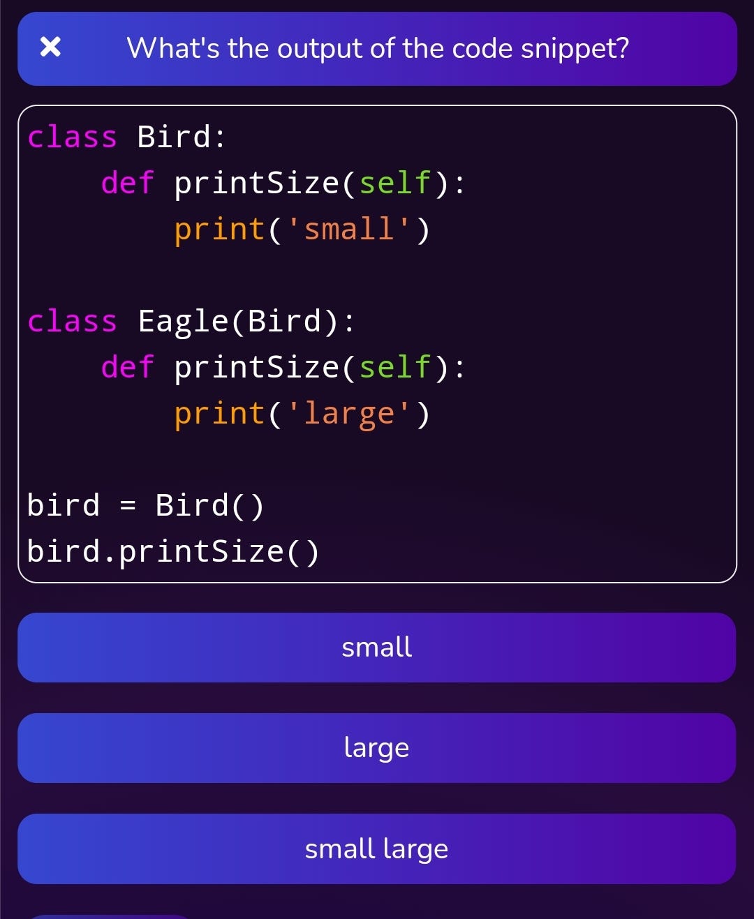 What is the output of following Python Code? - New Technology - Medium