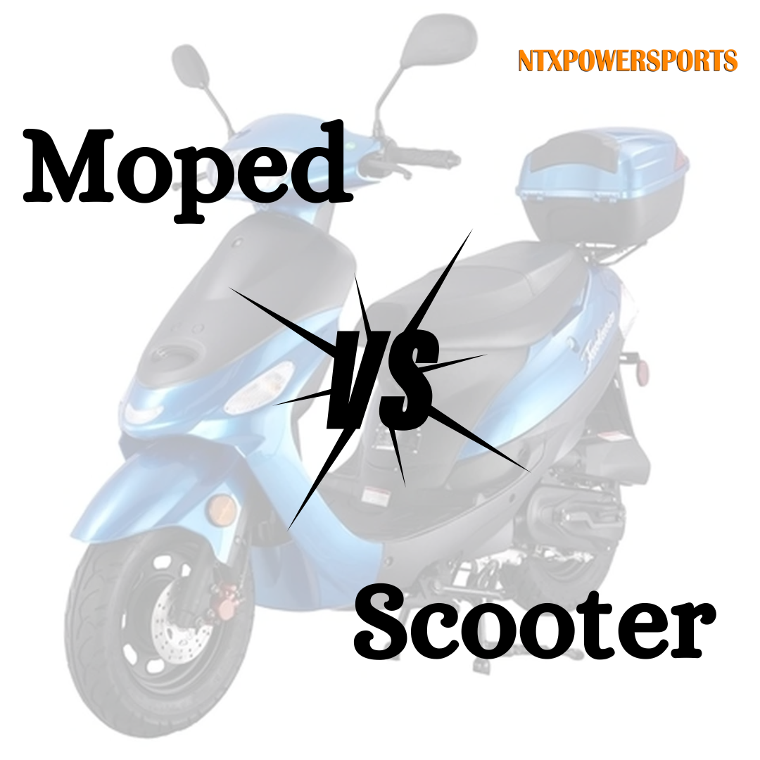 What is the difference between a moped and a scooter? by