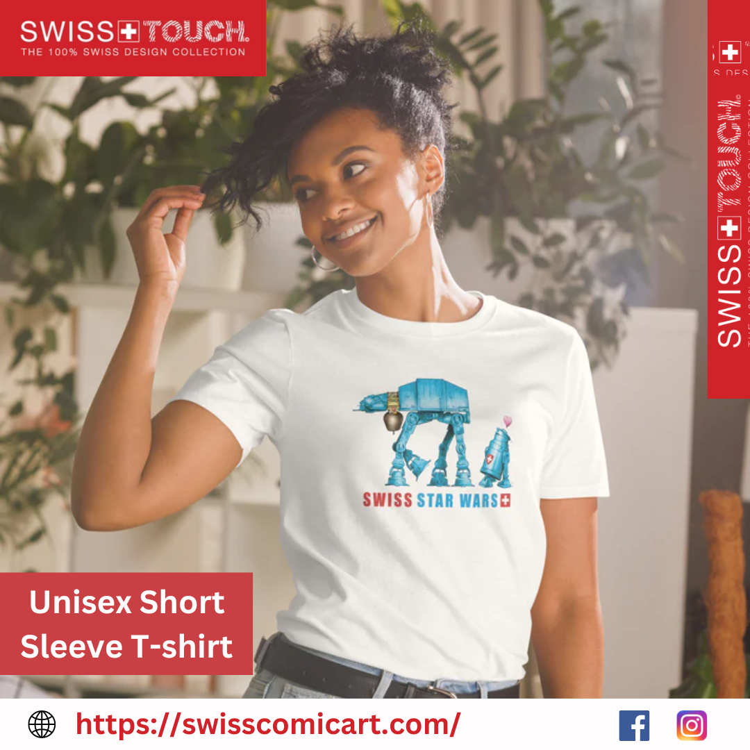 Shop Short Sleeve t shirt Online | Swiss Comic Art - Swiss Touch - Medium