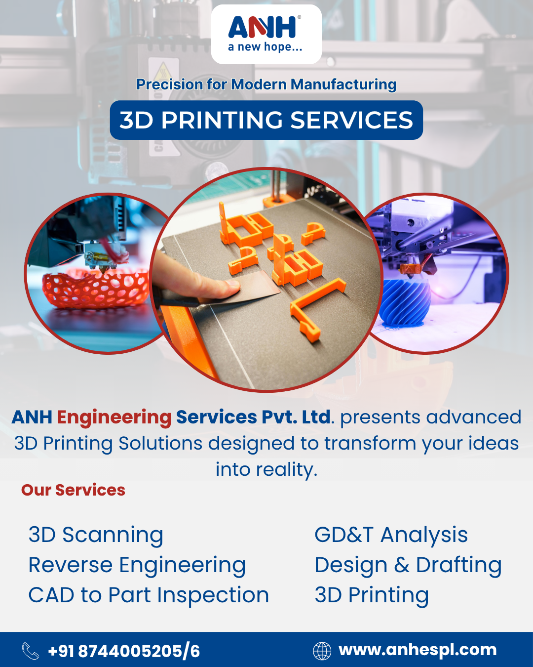 Turn Your Ideas into Reality with 3D Printing Services with Anhespl
