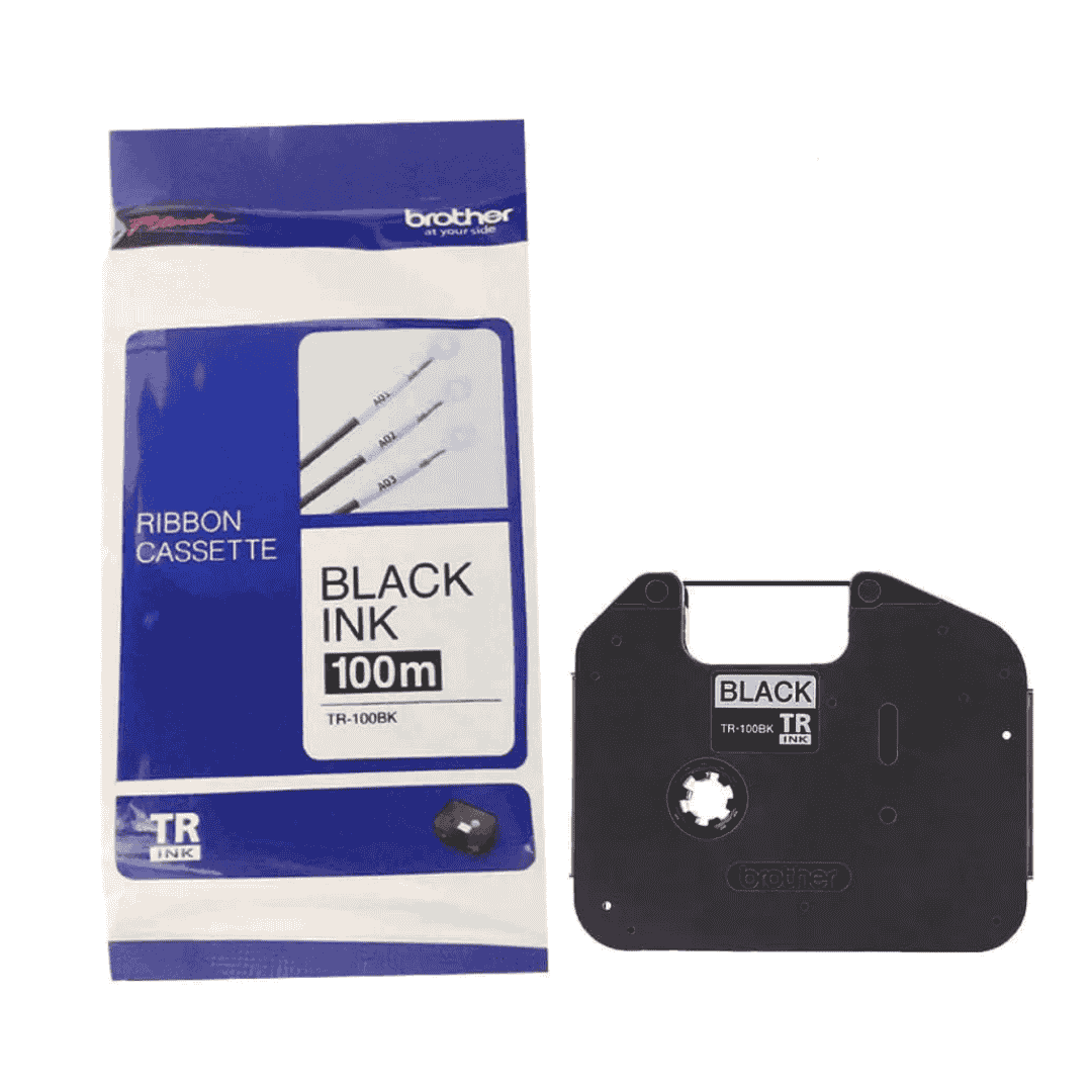 TR-100BK Thermal Transfer Ribbon Cassette — High-Performance Black Ribbon for Industrial Tube and…