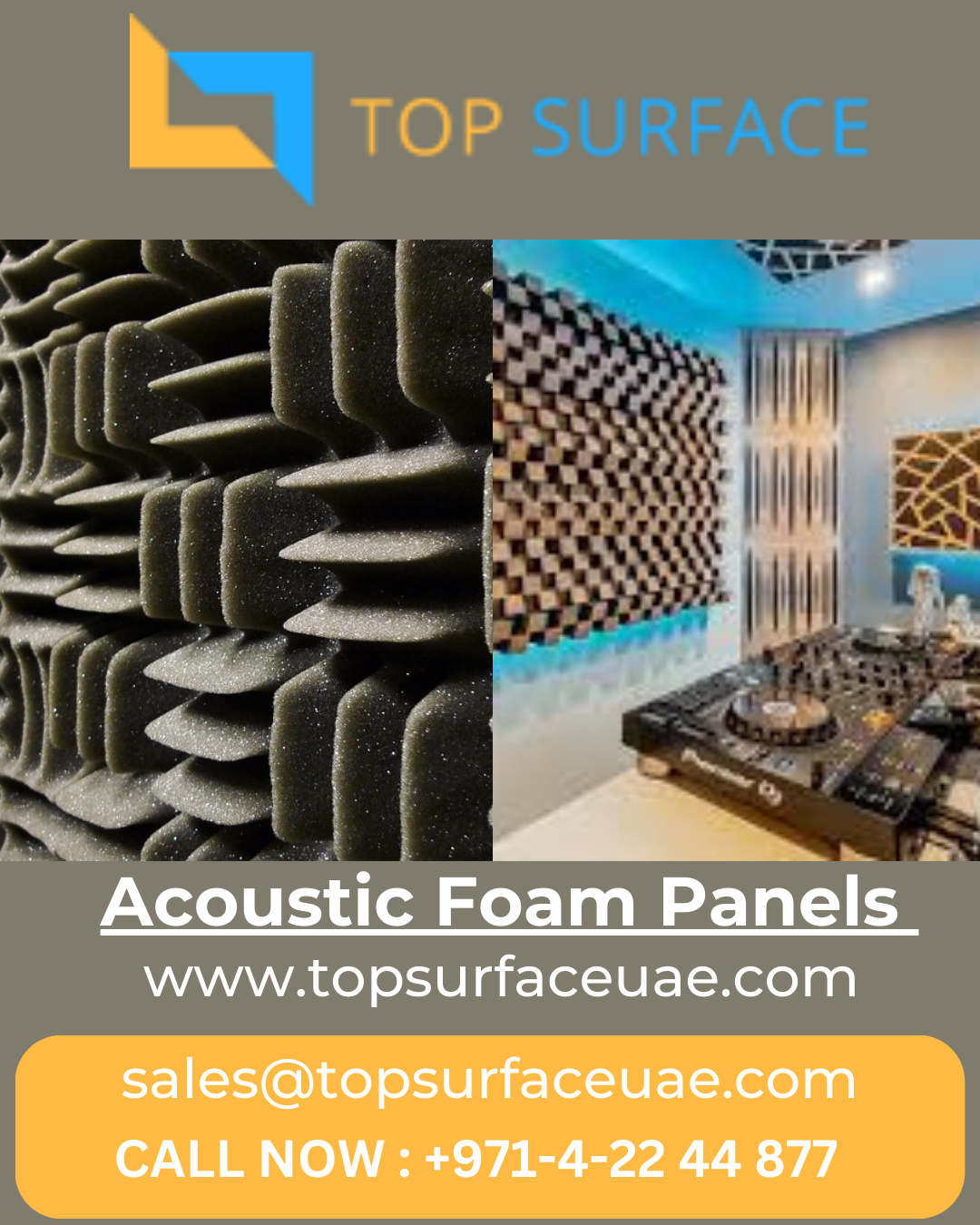 Acoustic Foam Panels In Dubai Topsurfaceuae in UAE Topsurfaceuae Medium