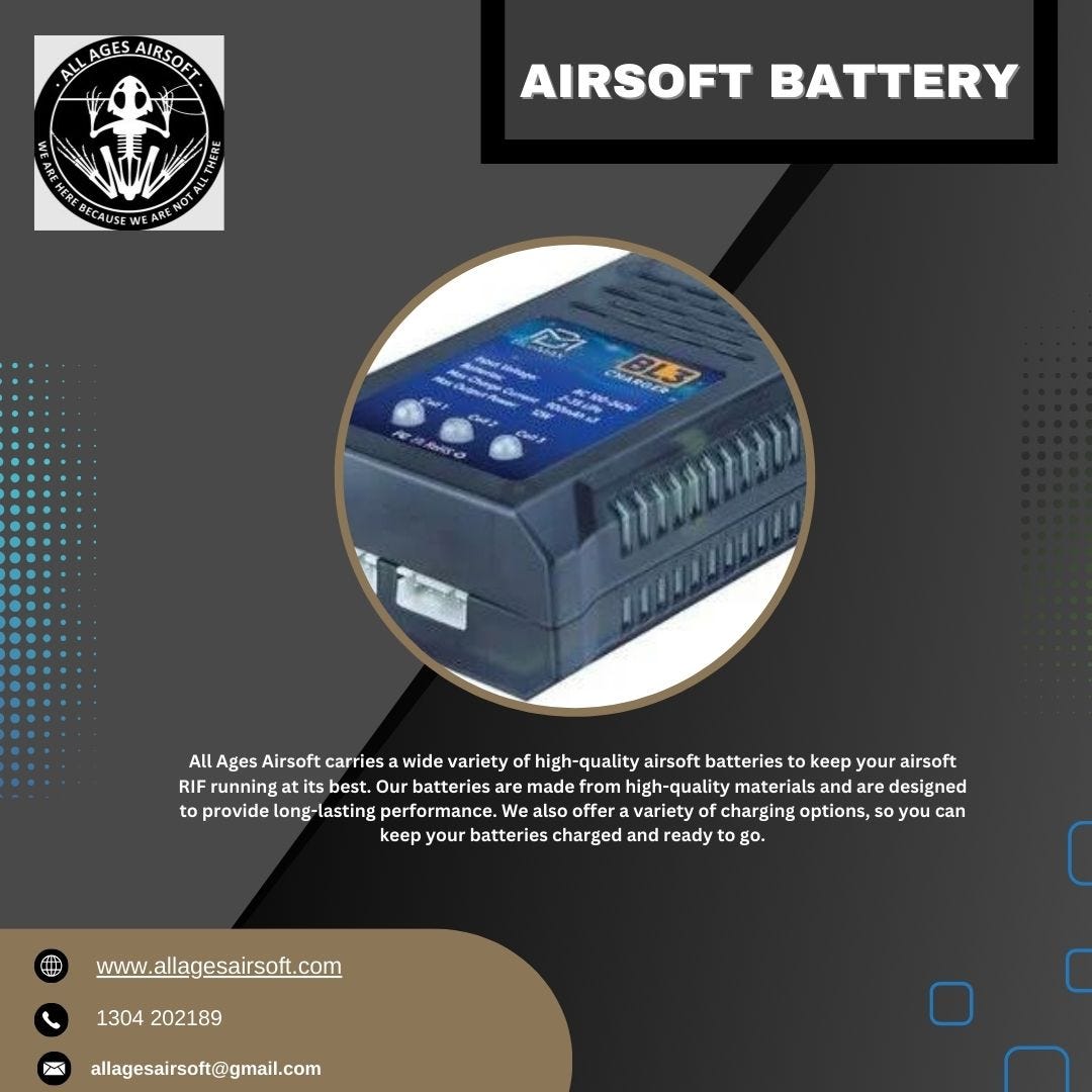 Buy LongLasting Airsoft Batteries at All Ages Airsoft All Ages