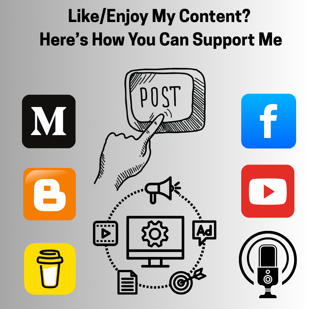Like/Enjoy My Content? Here’s How You Can Support Me