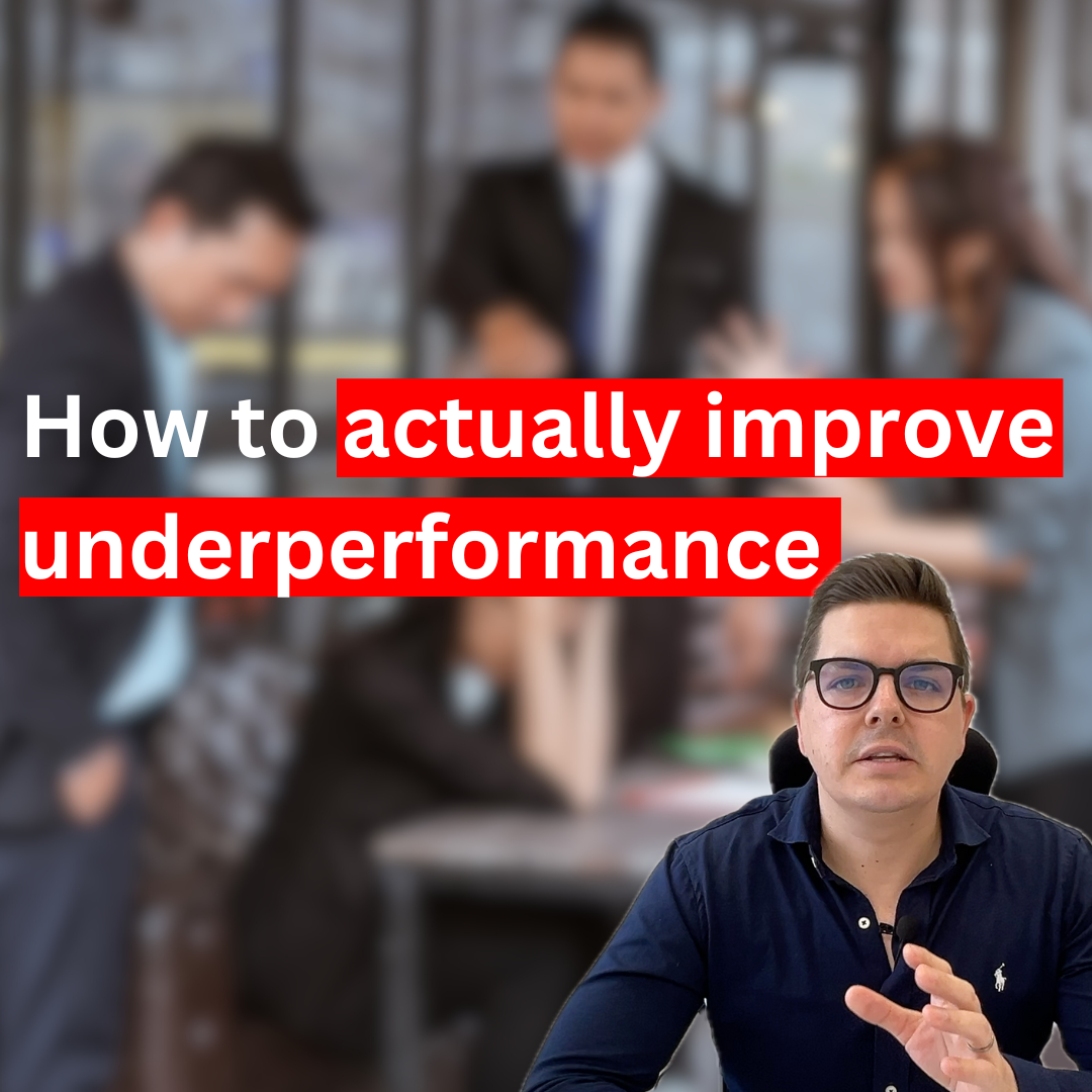 A Framework to actually improve underperforming staff (help them get