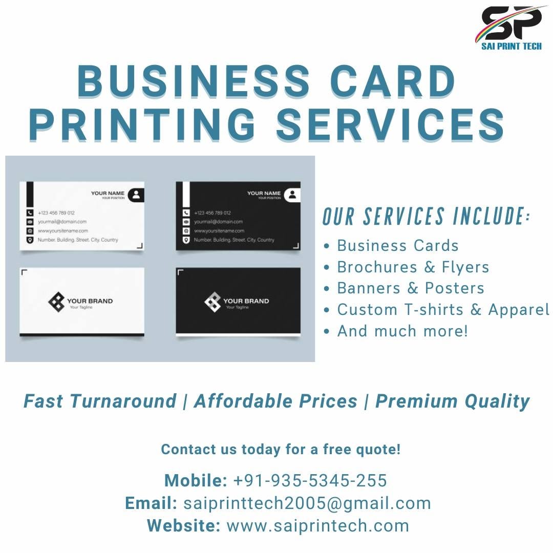 Visiting Card Printing and Designing Services in Noida