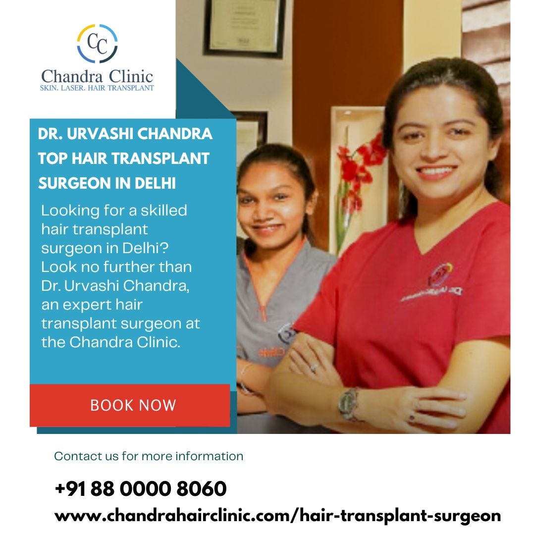 Get Amazing Benefits Of Hair Transplant in Delhi | by Chandra Clinic ...