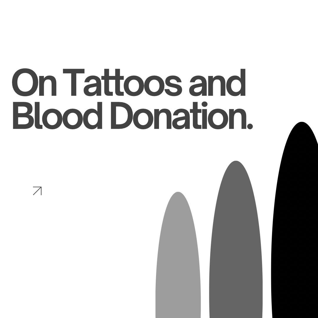 Can I have a tattoo and still donate blood? by Dorcas Anaja Medium