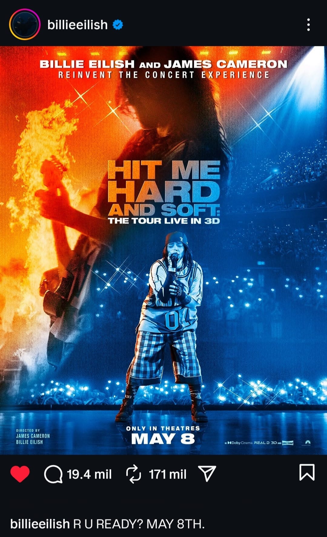 Llega la pelicula documental de Billie Eilish a cines de México