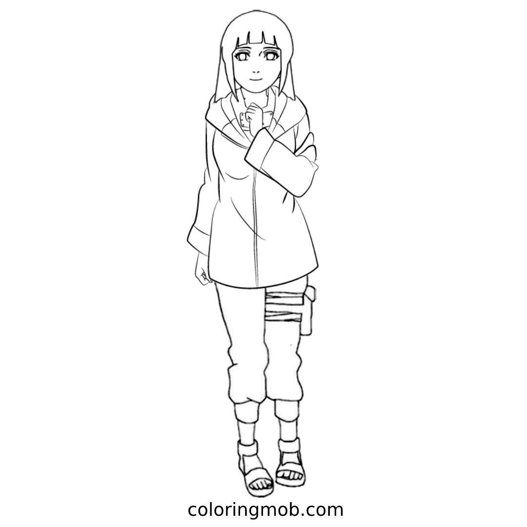 Hyuga Hinata Coloring Pages - Coloring Pages For Kids And Adults