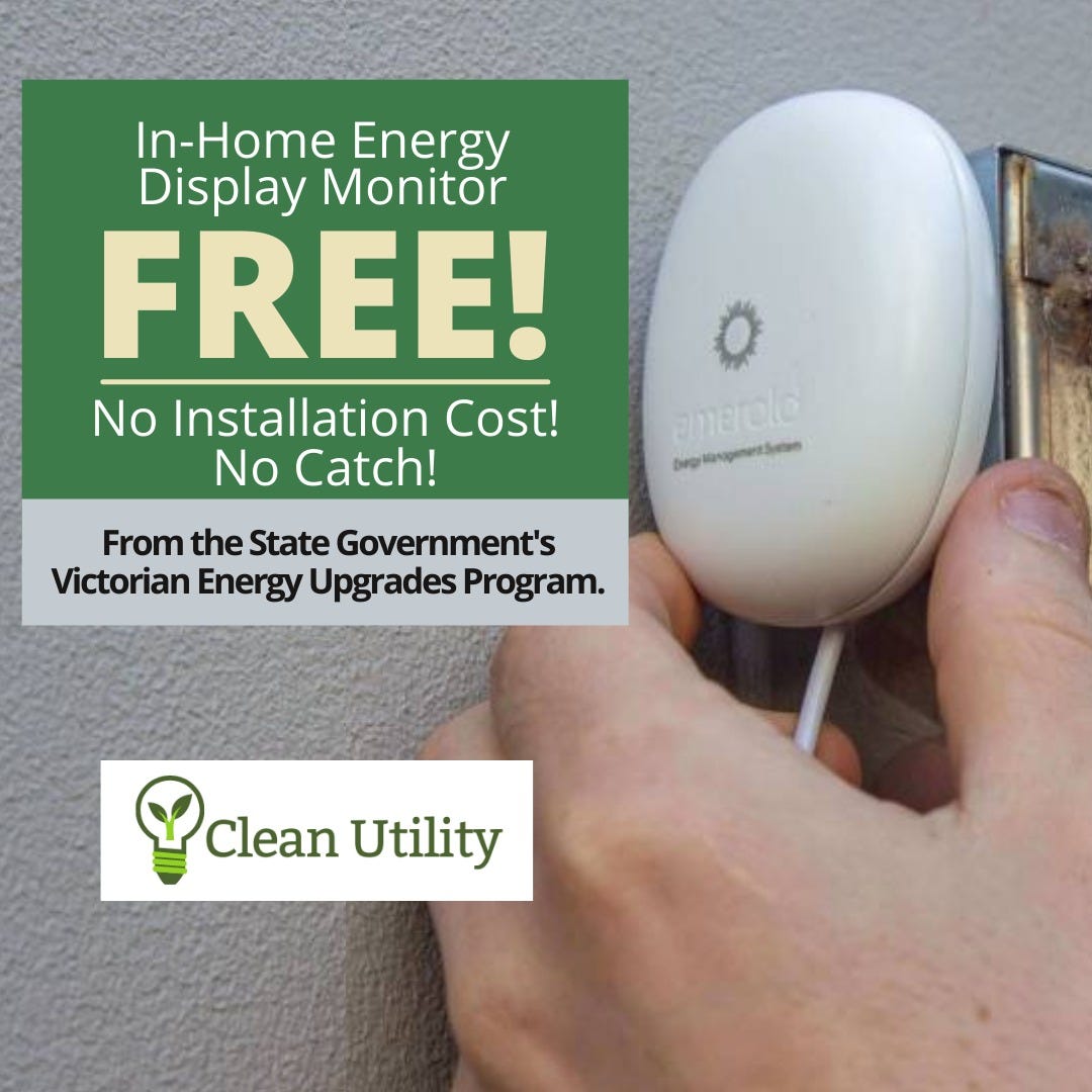 Claim your 𝗙𝗥𝗘𝗘 Energy Monitor now under the Victorian Government’s initiative VEU Program