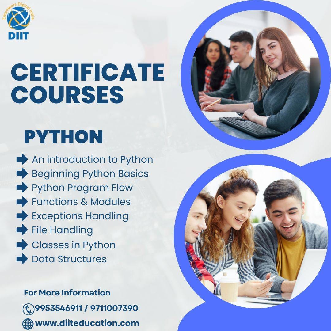 Join Python certification course - Diiteducation - Medium