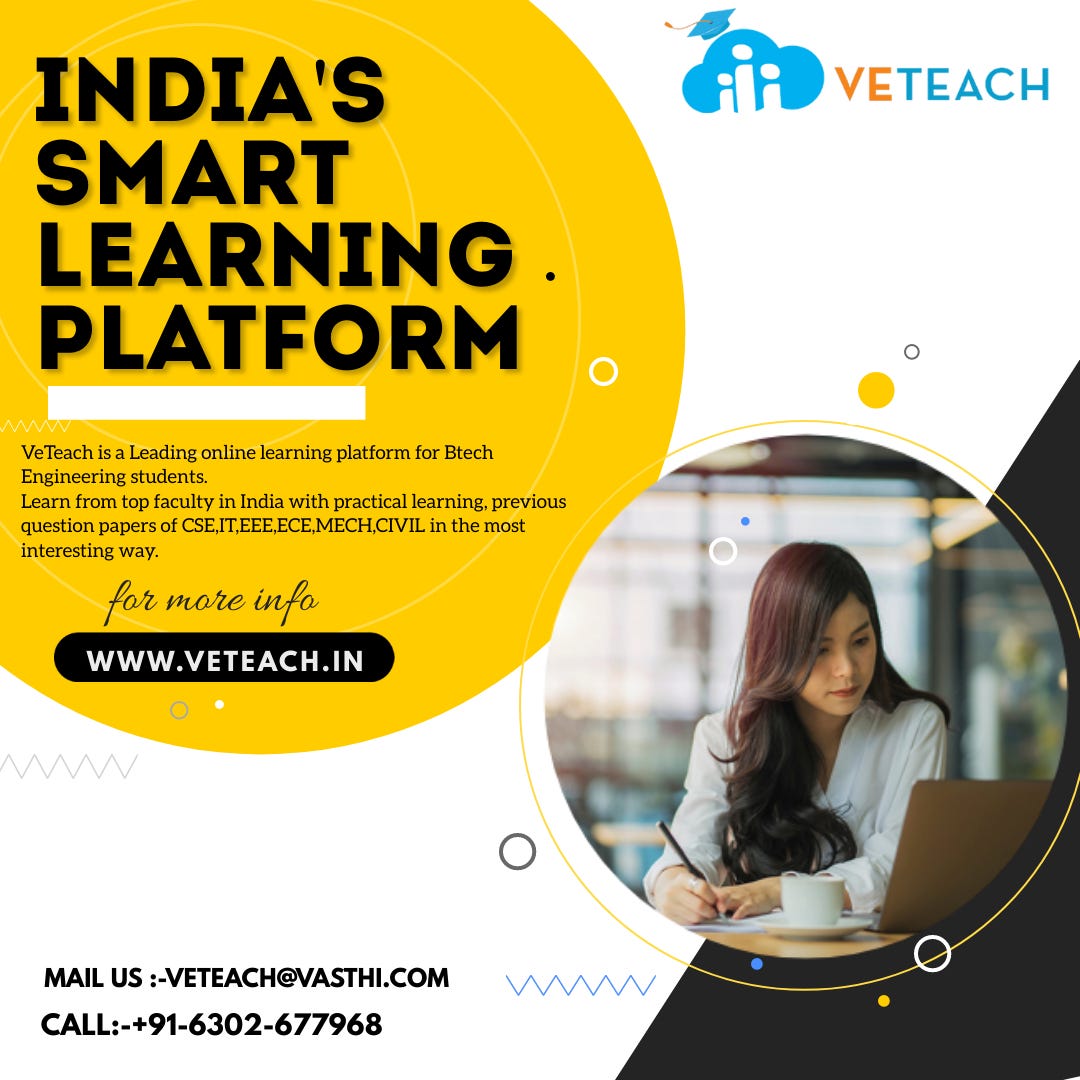 ONLINE COURSES FOR BTECH STUDENTS | By Veteachelearning | Medium