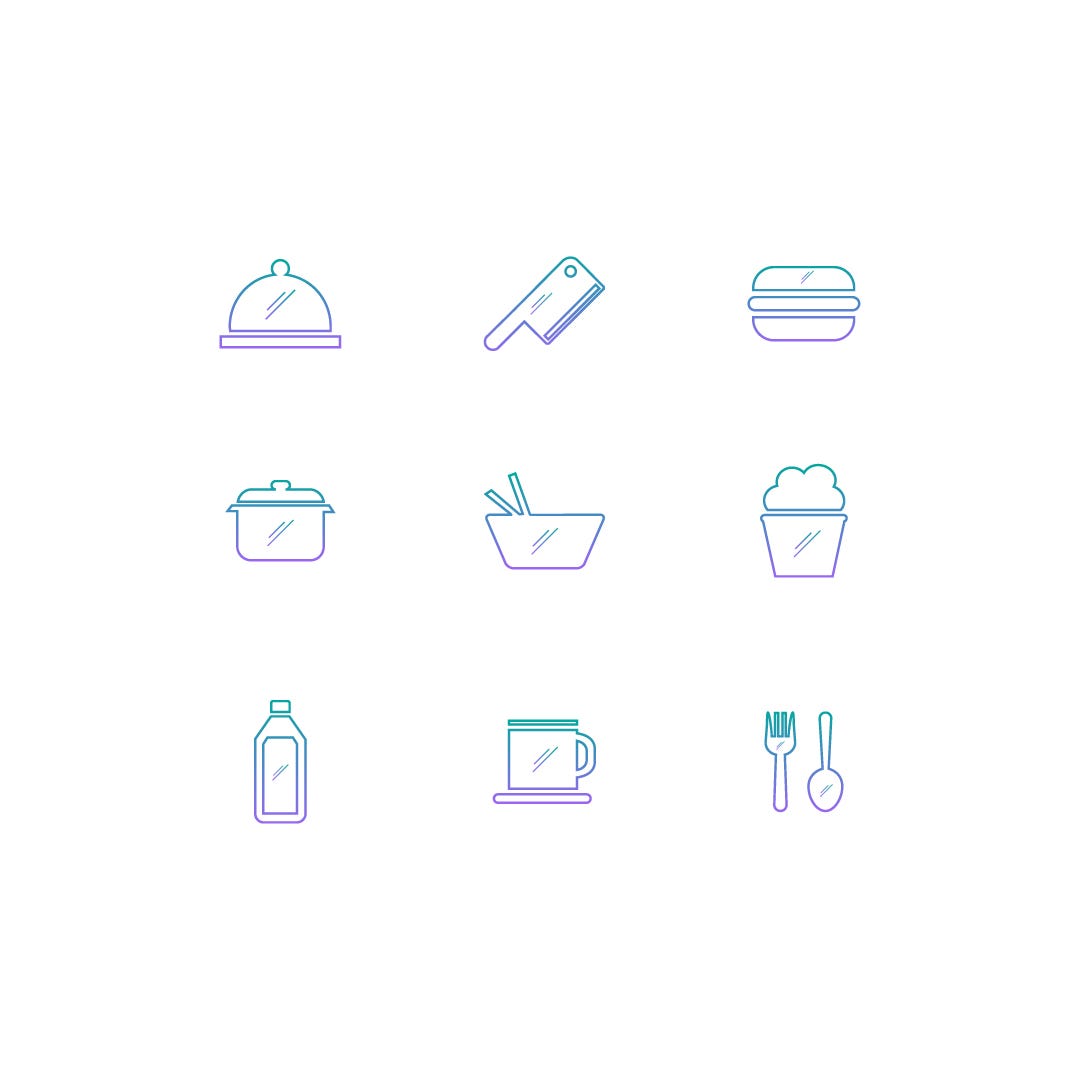Freebie : Food Equipment Icon - Myfreeti - Medium