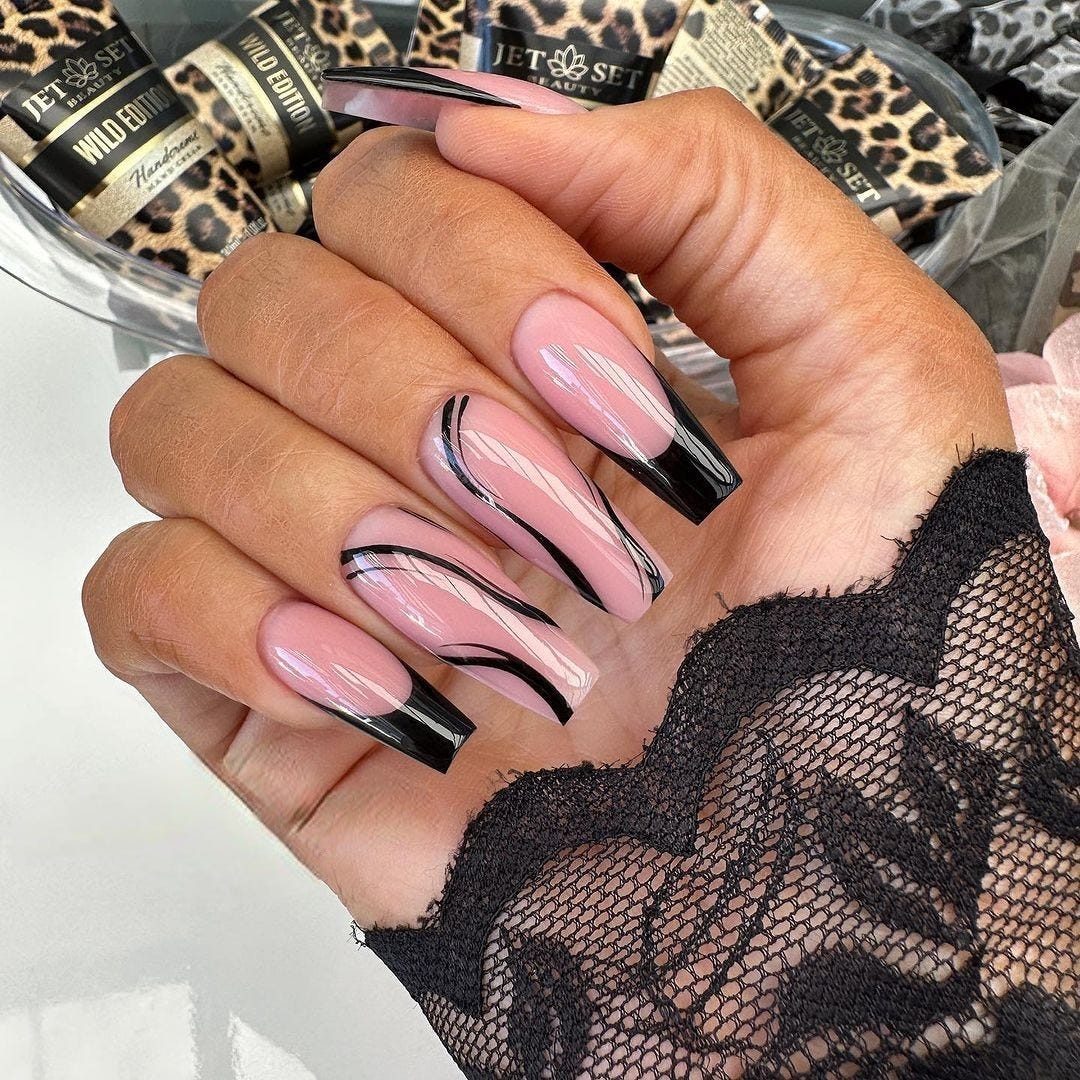 🌺In Love With Black French Tip Nails 🖤💅: Must Have Designs, by  Nailkicks