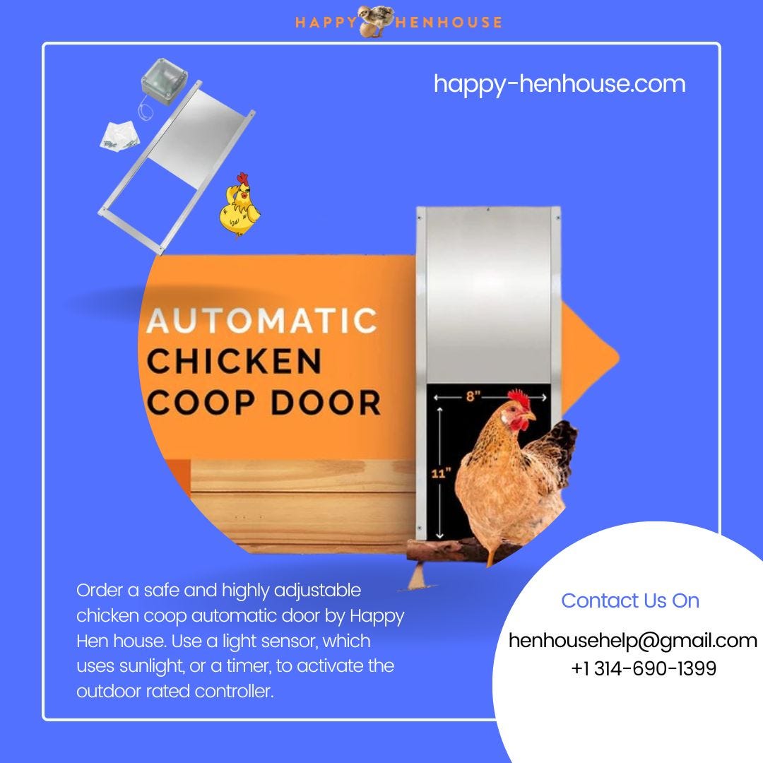 Chicken Coop Automatic Door Happy Henhouse Medium
