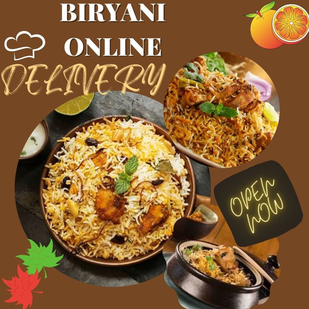 Biryani delivery deals