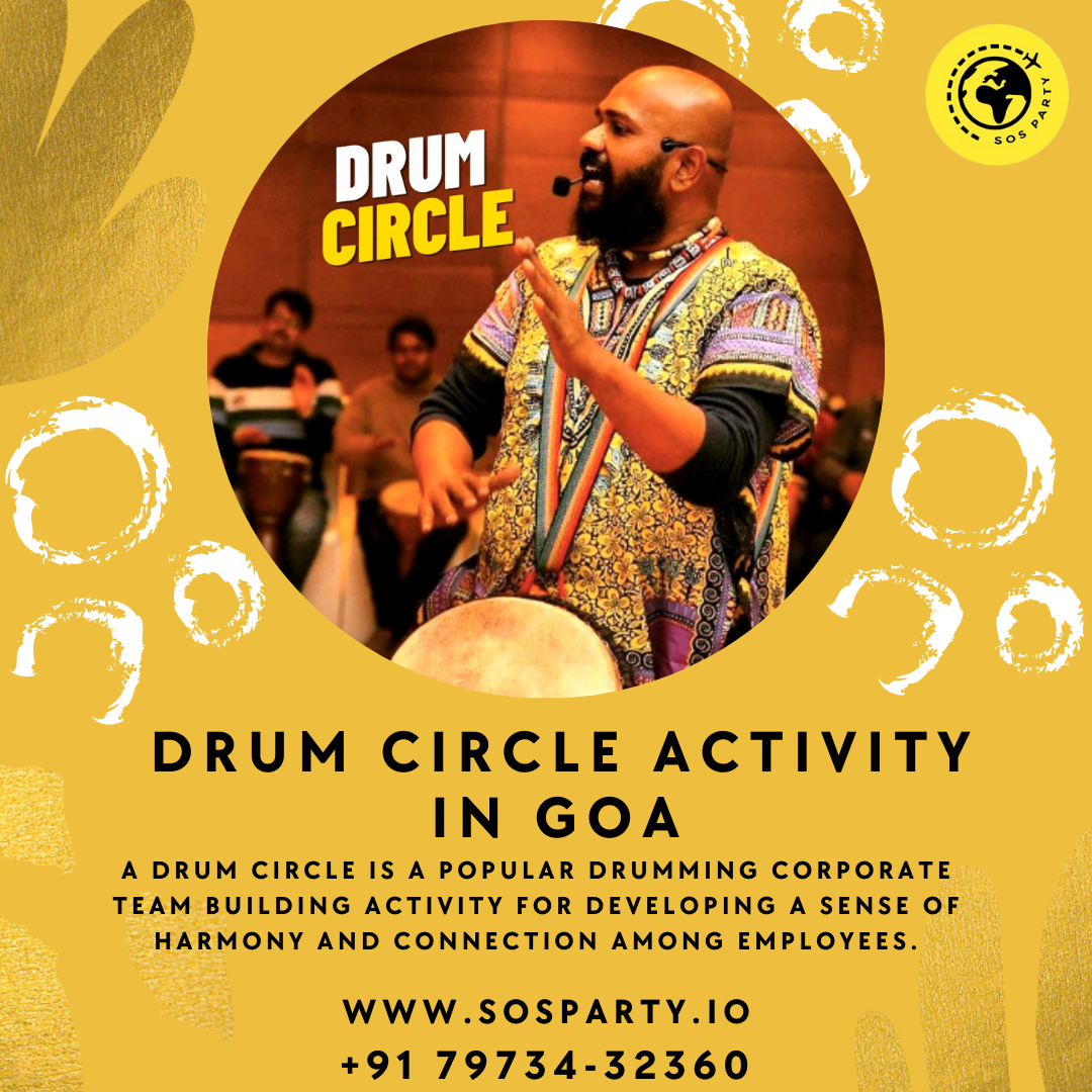 Drum Circle Activity in Goa The biggest Event Management Company is