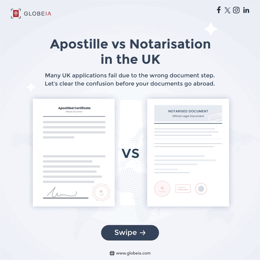 Apostille vs Notarisation in the UK: What’s the Difference and Which One Do You Need?