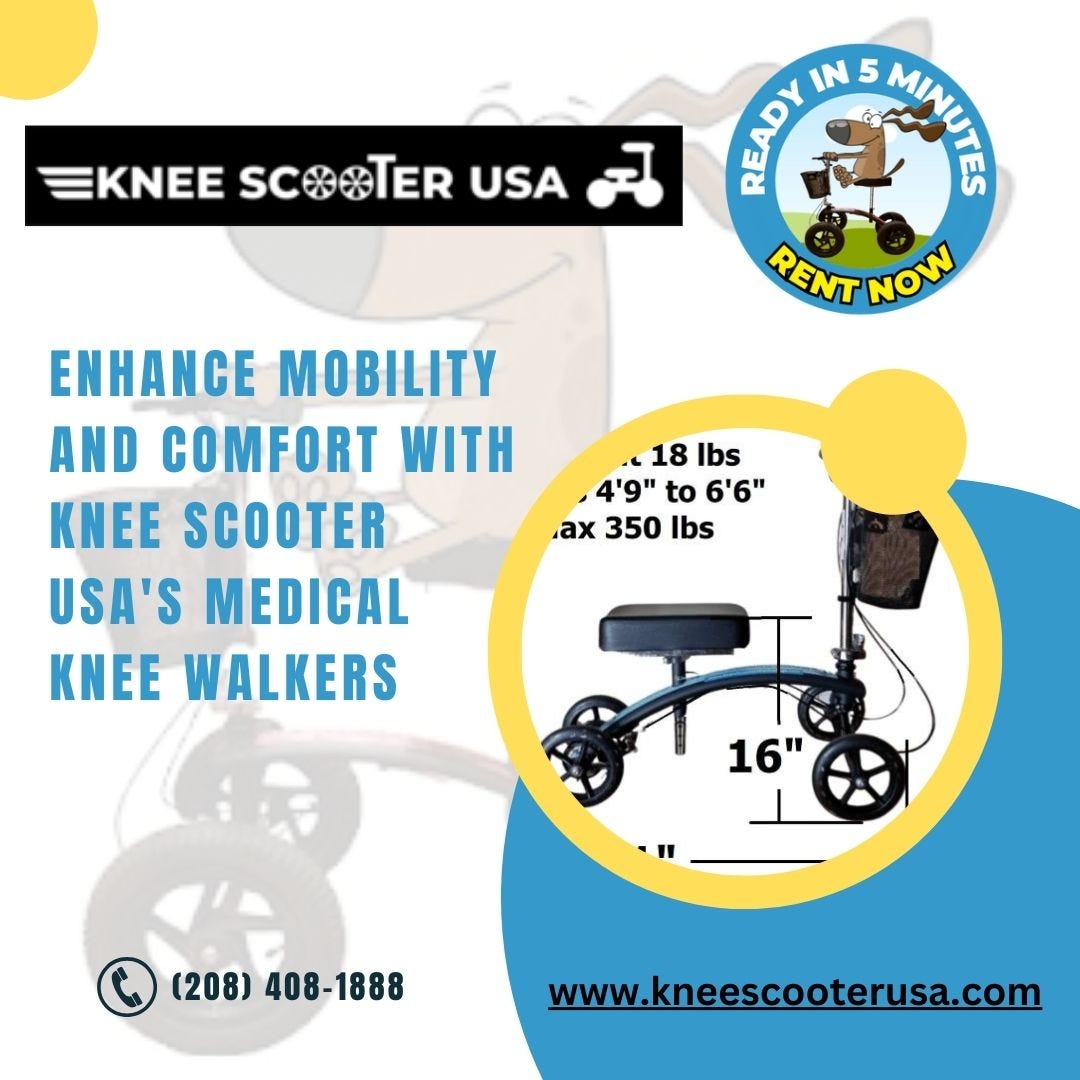 Enhance Mobility and Comfort with Medical Knee Walkers from Knee