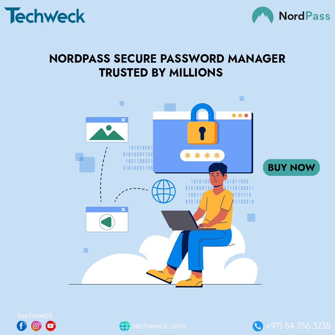 Image showcasing Nordpass secure password manager trustet by millions - The Techweck ...