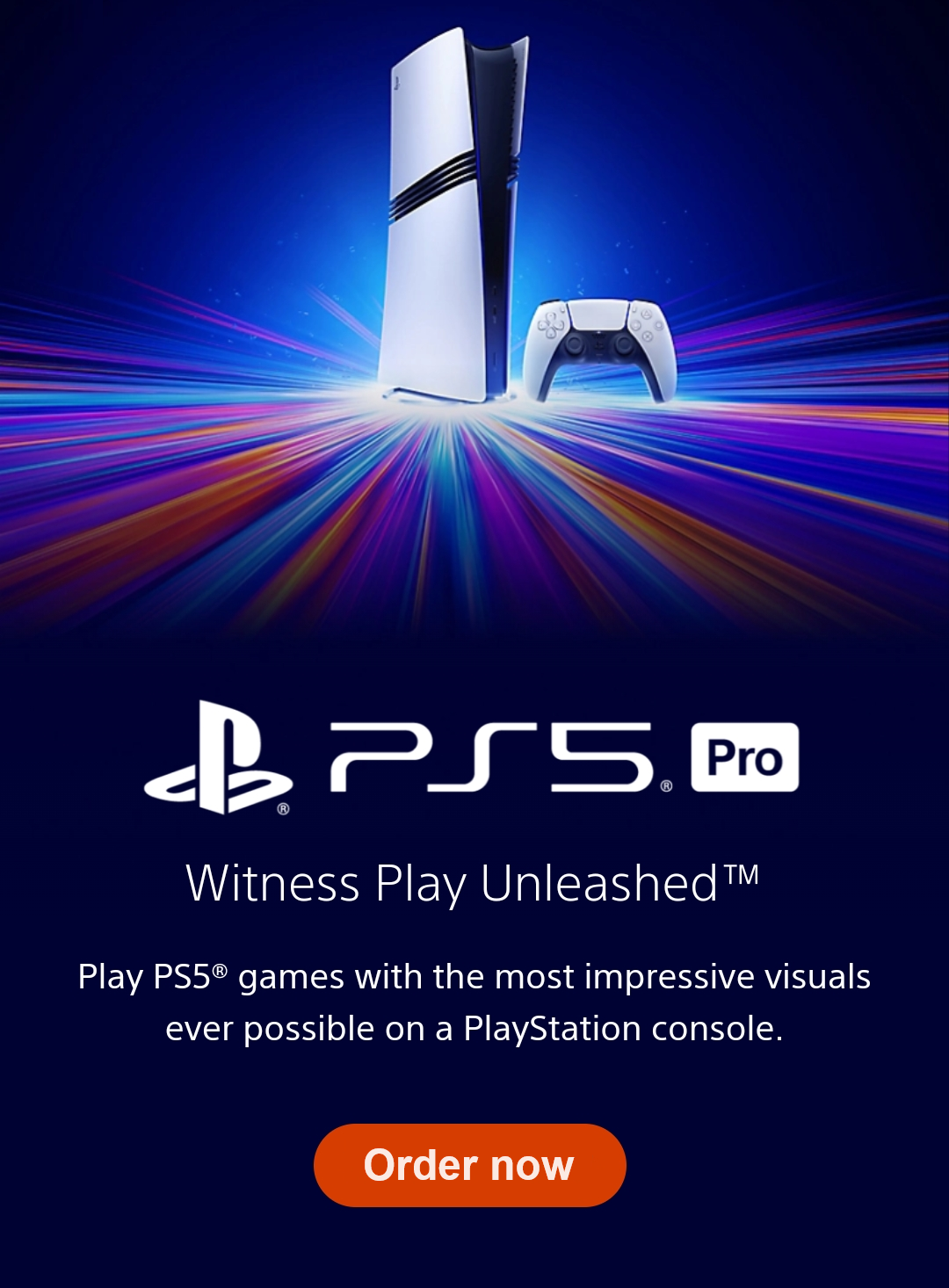 Buy PS5 Pro Console on sale for $699 now at playstation-stores.com