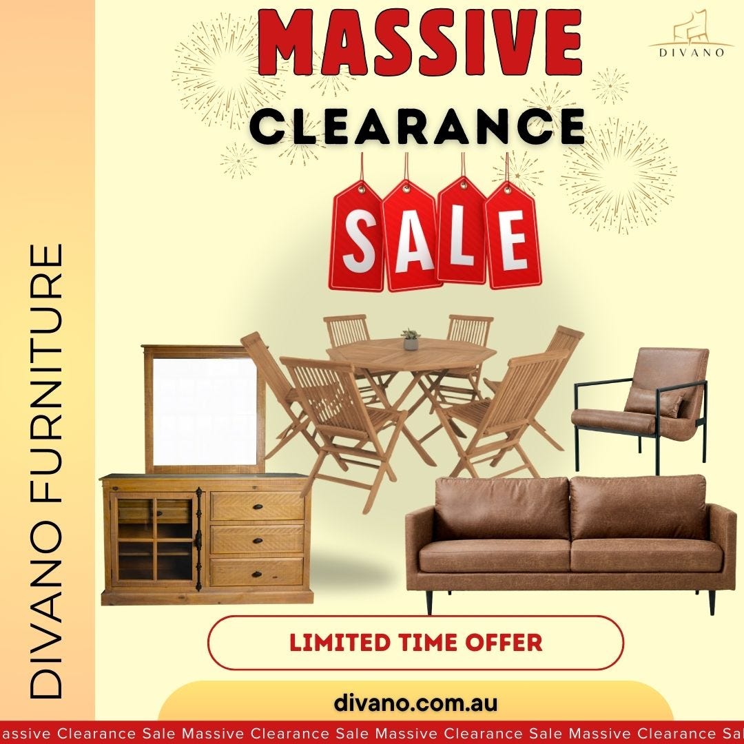 Huge Savings Alert! Divano Furniture Clearance Sale in Australia