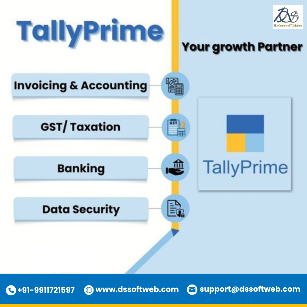 Latest Version Tally Prime Accounting Software Services Delhi,India