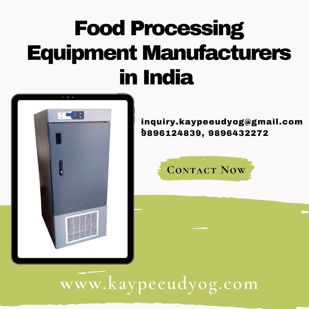 Get Best Food Processing Equipment Manufacturers in India Kaypee