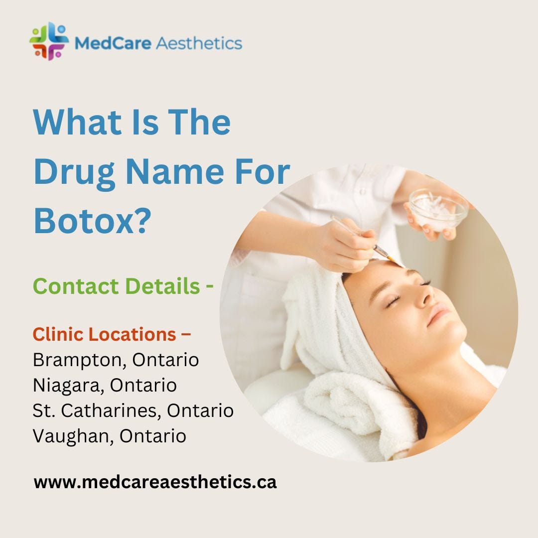 What Is The Drug Name For Botox Medicine? Medcareaesthetics Medium