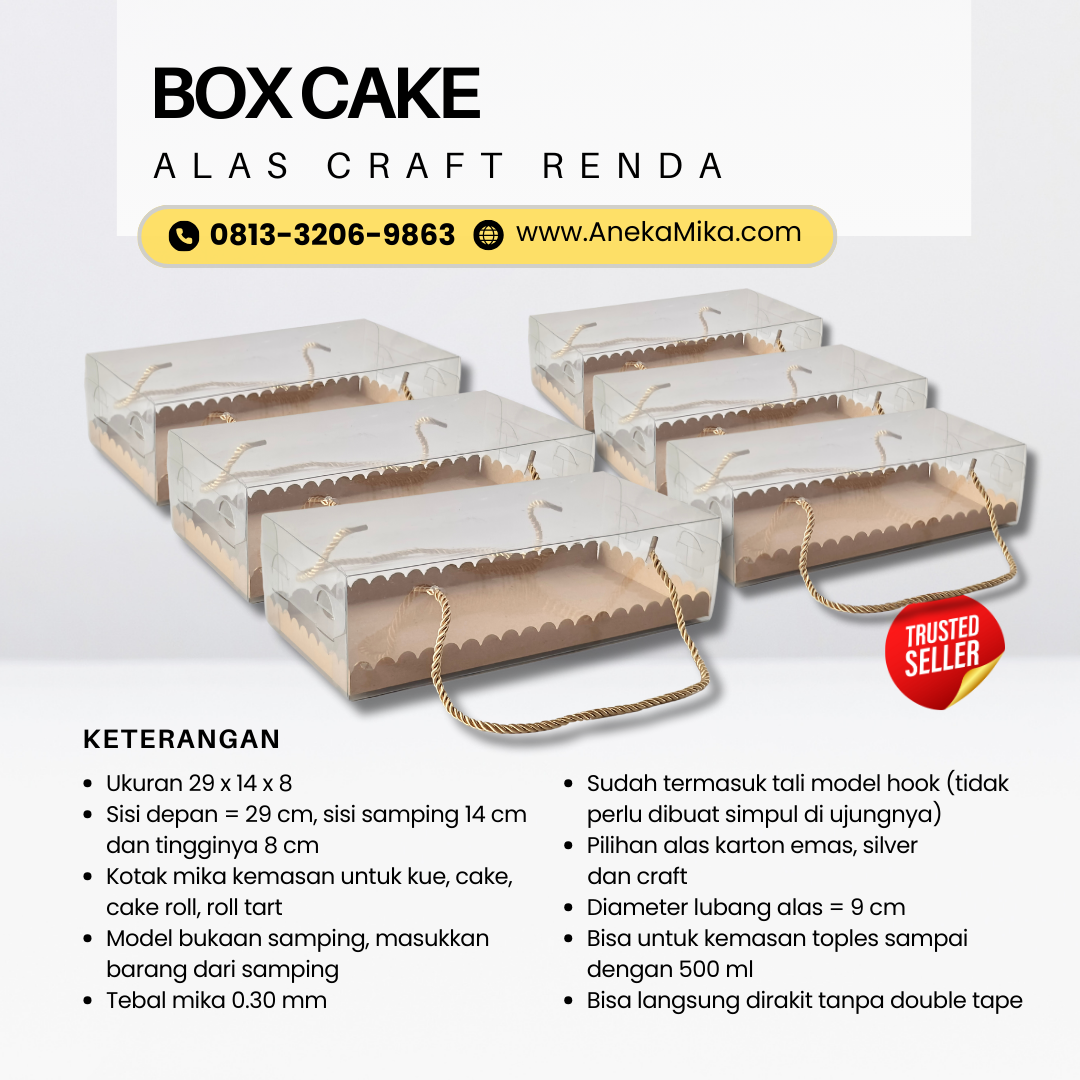 0813–3206–9863, Grosir Box Mika Hitam Surabaya