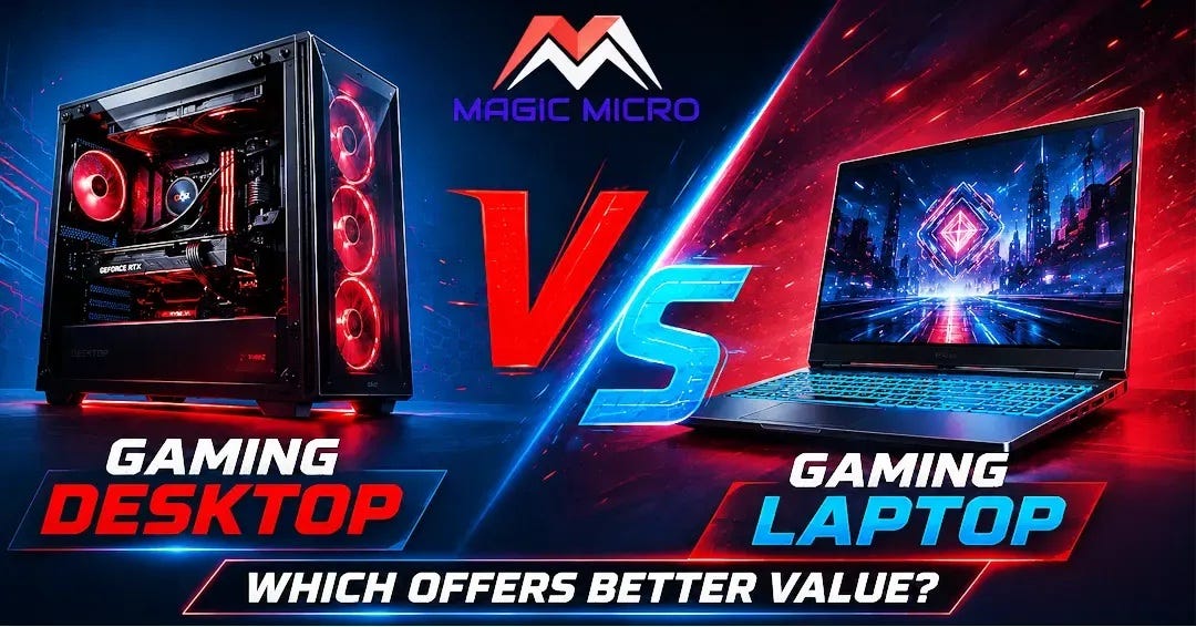 Gaming Laptop vs Desktop: Which Offers Better Value? Magic Micro